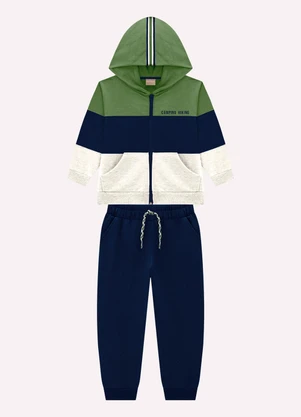 Milon - Conjunto Infantil Menino com Capuz Verde - MILON
