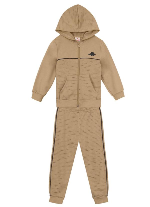 Brandili - Conjunto Infantil Menino com Dinossauro Marrom
