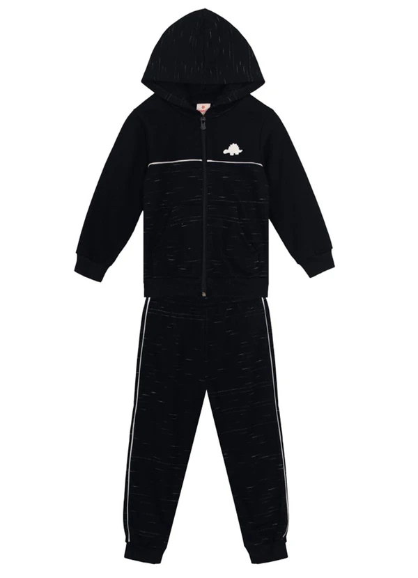 Brandili - Conjunto Infantil Menino com Dinossauro Preto 2