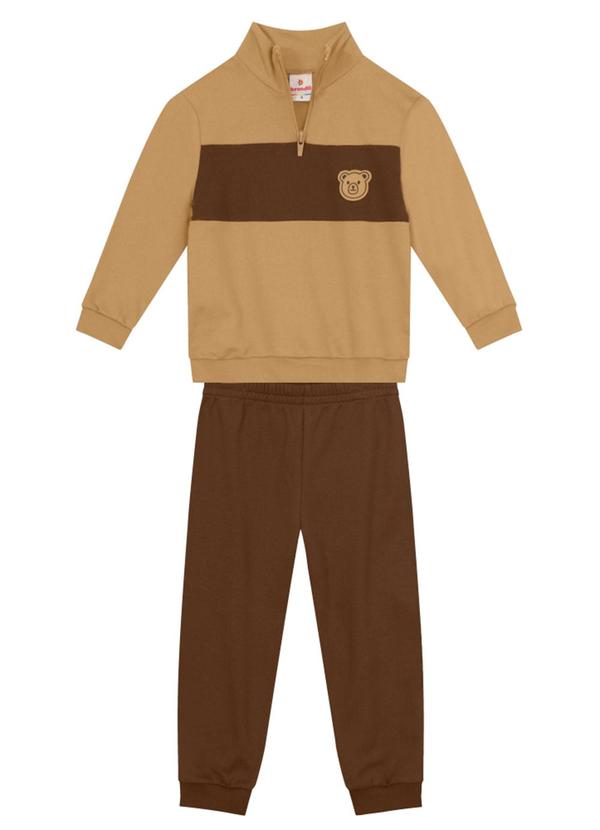 Brandili - Conjunto Infantil Menino com UrsinhoMarrom