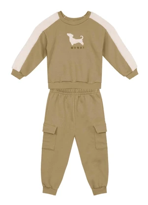Mundi - Conjunto Infantil Menino de Cachorrinho Marrom - MUNDI