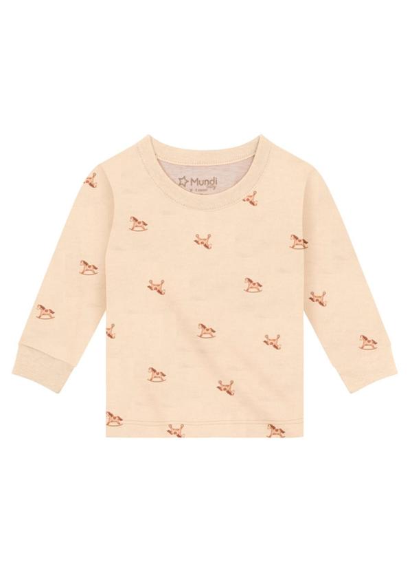 Brandili Mundi - Conjunto Infantil Menino de Cavalinho Bege 4