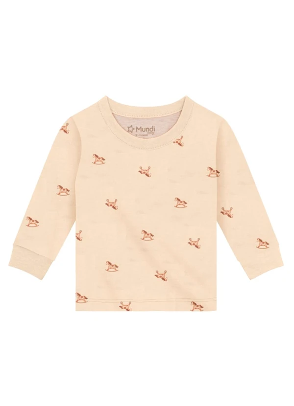 Brandili Mundi - Conjunto Infantil Menino de Cavalinho Bege 4