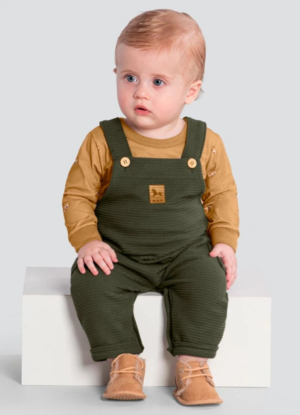 Brandili Mundi - Conjunto Infantil Menino de Cavalinho Marrom