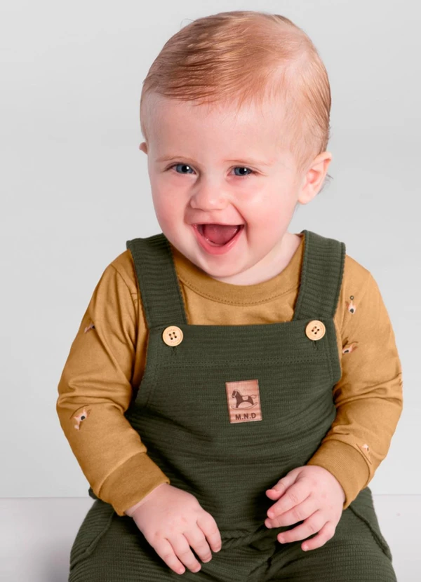 Brandili Mundi - Conjunto Infantil Menino de Cavalinho Marrom 2