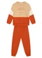 Brandili - Conjunto Infantil Menino de Dinossauro Marrom - variação: Amarelo