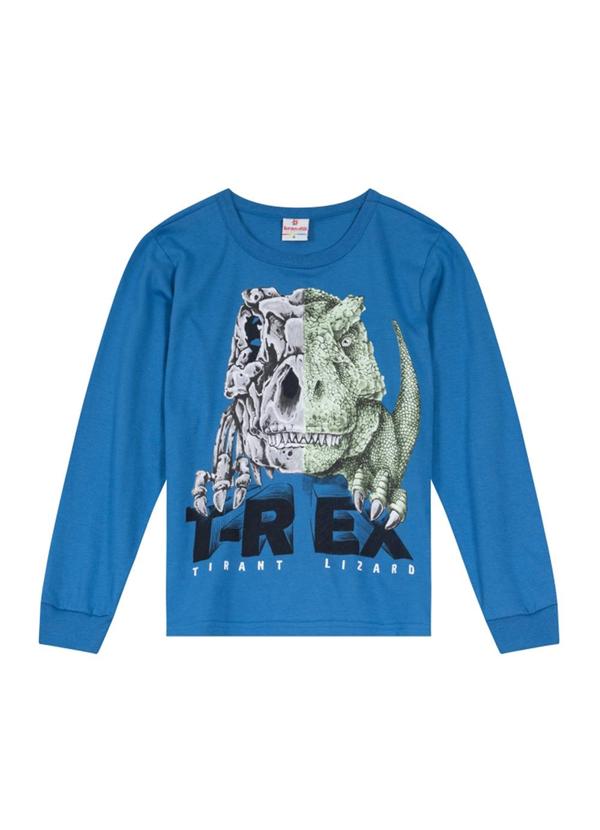Brandili - Conjunto Infantil Menino de Dinossauro Azul 2