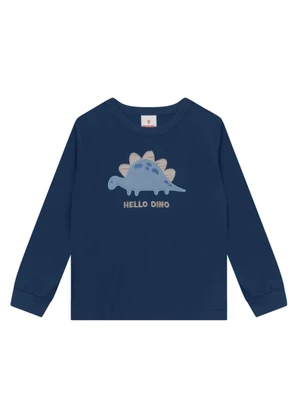 Brandili - Conjunto Infantil Menino de Dinossauro Azul - BRANDILI