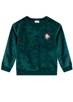 Brandili - Conjunto Infantil Menino de Dinossauro Azul - BRANDILI