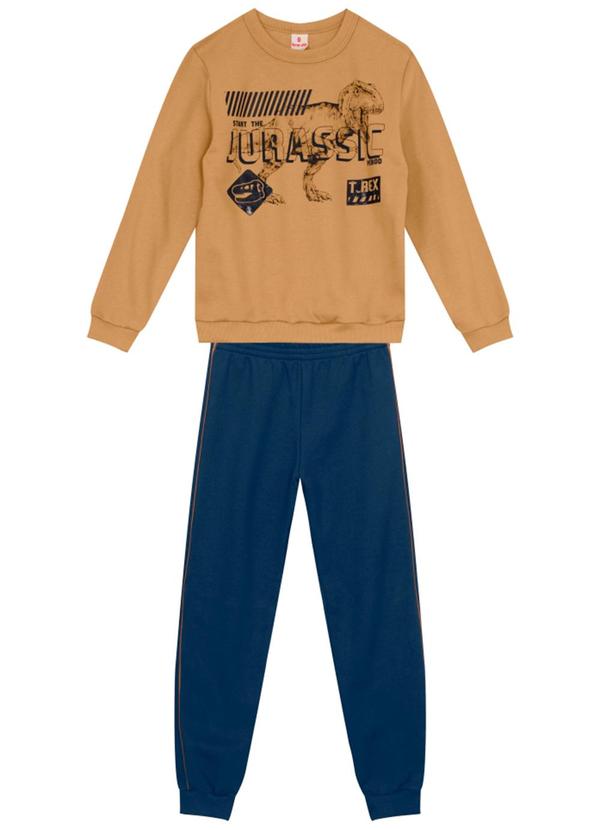 Brandili - Conjunto Infantil Menino de DinossauroMarrom 2