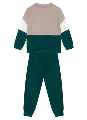Brandili - Conjunto Infantil Menino de Dinossauro Marrom - BRANDILI