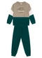 Brandili - Conjunto Infantil Menino de Dinossauro Marrom - variação: Marrom