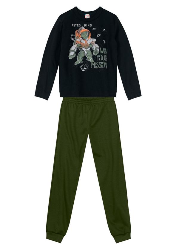 Brandili - Conjunto Infantil Menino de Dinossauro Preto 2