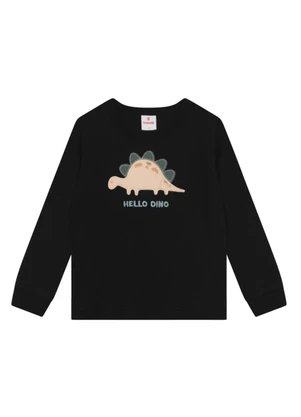 Brandili - Conjunto Infantil Menino de Dinossauro Preto - BRANDILI