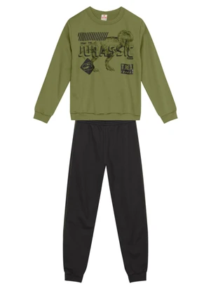 Brandili - Conjunto Infantil Menino de DinossauroVerde - BRANDILI