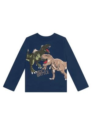 Brandili - Conjunto Infantil Menino de Dinossauros Azul - BRANDILI