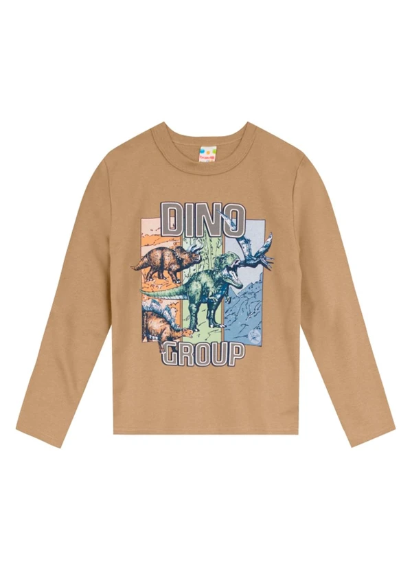 Brandili - Conjunto Infantil Menino de DinossaurosMarrom 2