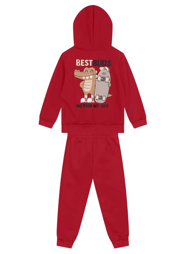 Brandili - Conjunto Infantil Menino de Jacaré Bordô 4
