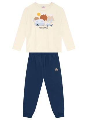 Brandili - Conjunto Infantil Menino de Montanha Natural - BRANDILI