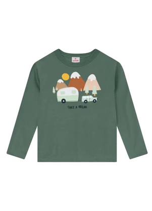 Brandili - Conjunto Infantil Menino de Montanha Verde - BRANDILI