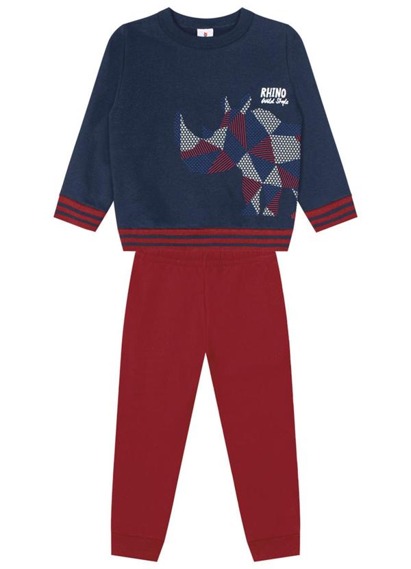 Brandili - Conjunto Infantil Menino de Rinoceronte Azul