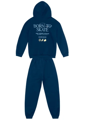 Brandili - Conjunto Infantil Menino de Skate Azul - BRANDILI