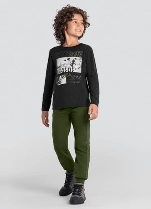 Brandili - Conjunto Infantil Menino de SkateCinza - BRANDILI