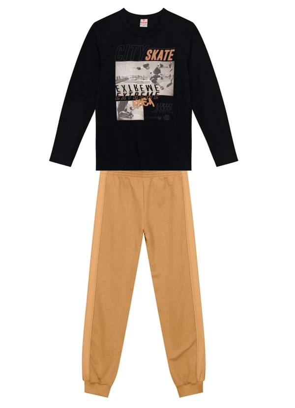 Brandili - Conjunto Infantil Menino de SkatePreto