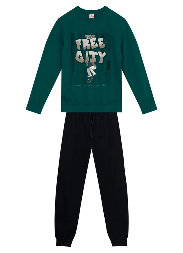 Brandili - Conjunto Infantil Menino de SkateVerde