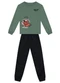 Brandili - Conjunto Infantil Menino de Skate Bordô - variação: Verde