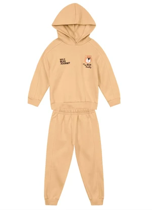 Brandili - Conjunto Infantil Menino de Ursinho Amarelo - BRANDILI
