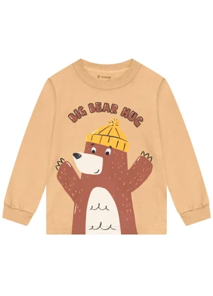 Brandili - Conjunto Infantil Menino de Ursinho Amarelo - BRANDILI