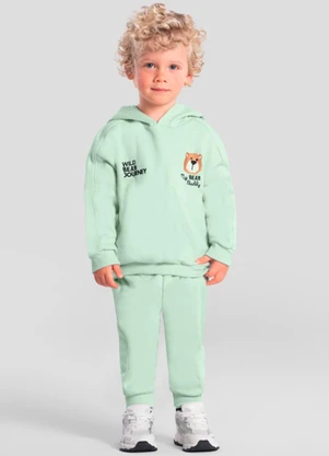 Brandili - Conjunto Infantil Menino de Ursinho Azul - BRANDILI