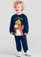 Brandili - Conjunto Infantil Menino de Ursinho Verde - variação: Azul