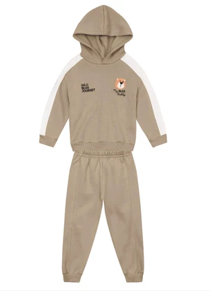 Brandili - Conjunto Infantil Menino de Ursinho Marrom - BRANDILI