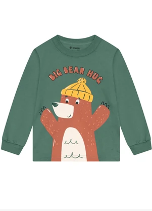 Brandili - Conjunto Infantil Menino de Ursinho Verde - BRANDILI