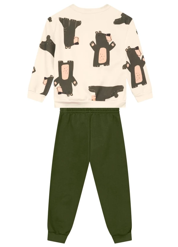 Brandili - Conjunto Infantil Menino de Ursinhos Natural 2
