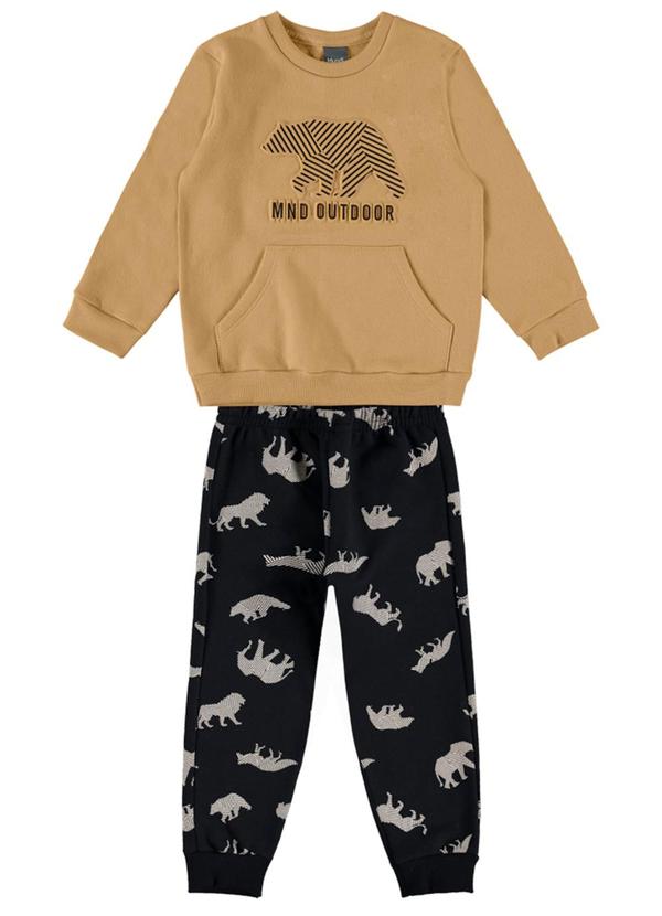 Brandili Mundi - Conjunto Infantil Menino de Urso Marrom