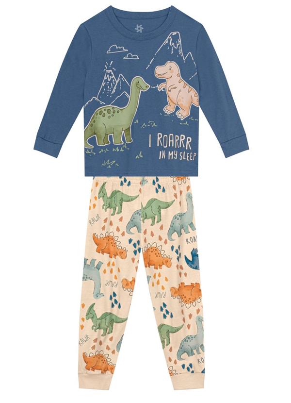 Brandili - Conjunto Infantil Menino DinossauroAzul 1