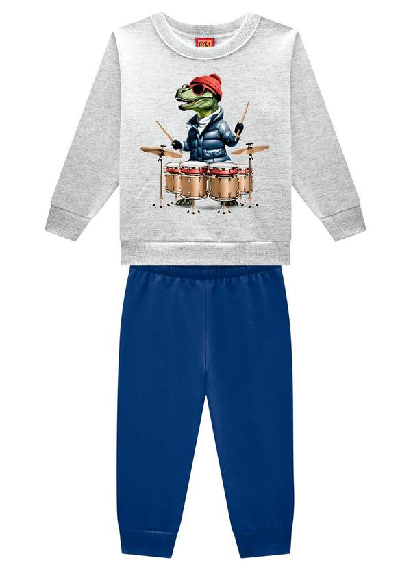 Kyly - Conjunto Infantil Menino Dinossauro Cinza 2
