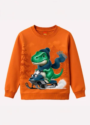Kyly - Conjunto Infantil Menino Dinossauro Laranja - KYLY