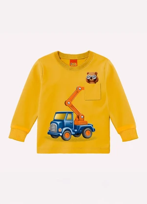 Kyly - Conjunto Infantil Menino em Algodão Amarelo - KYLY