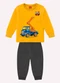 Kyly - Conjunto Infantil Menino em Algodão Verde - variação: Amarelo