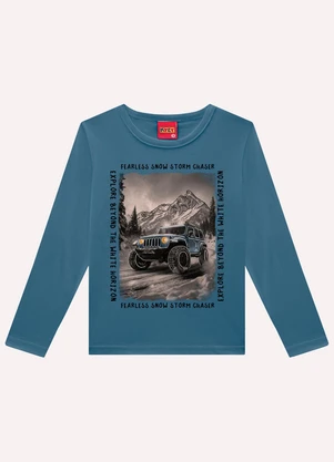 Kyly - Conjunto Infantil Menino em Algodão Azul - KYLY