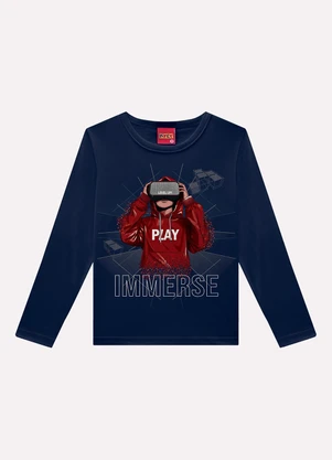 Kyly - Conjunto Infantil Menino em Algodão Azul - KYLY
