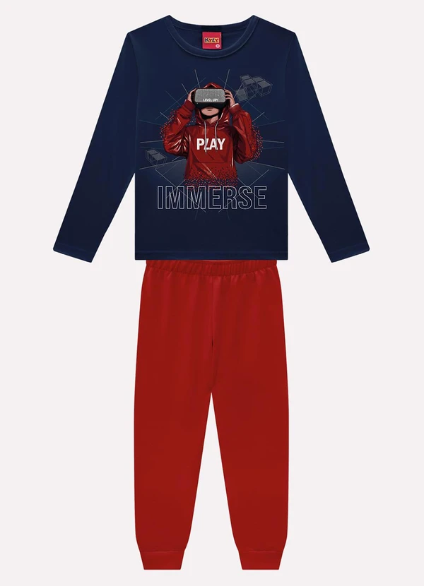 Kyly - Conjunto Infantil Menino em Algodão Azul