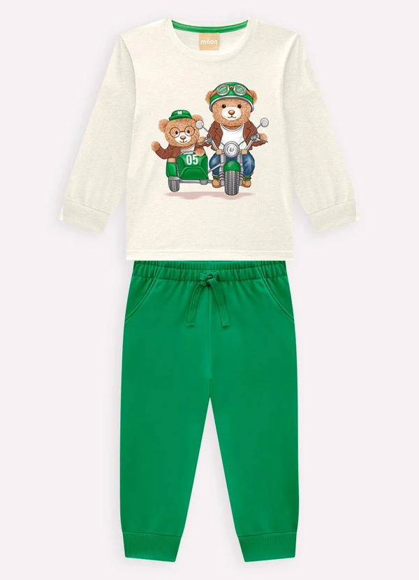 Milon - Conjunto Infantil Menino em Algodão Cinza 2