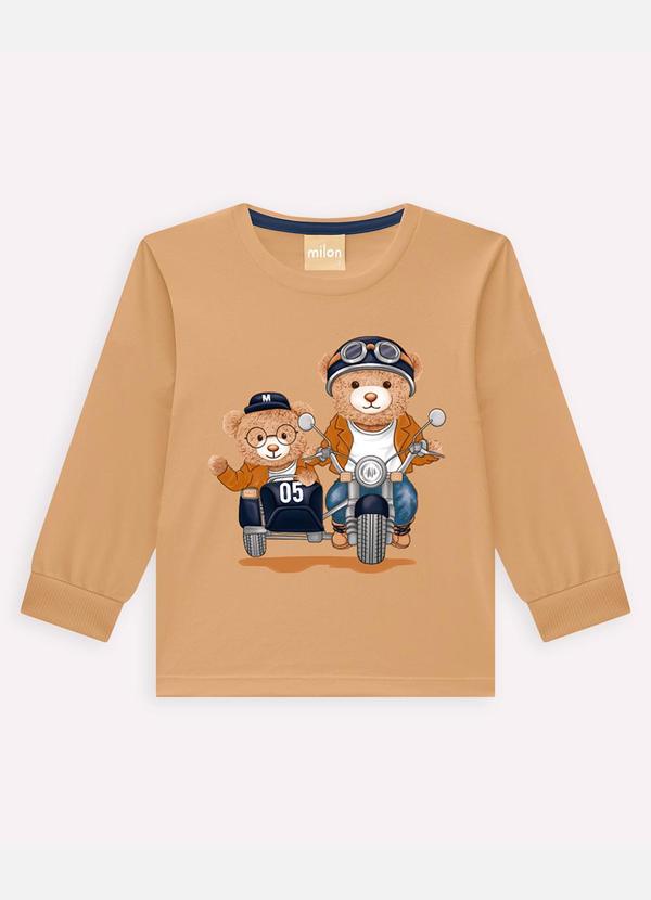 Milon - Conjunto Infantil Menino em Algodão Marrom 2