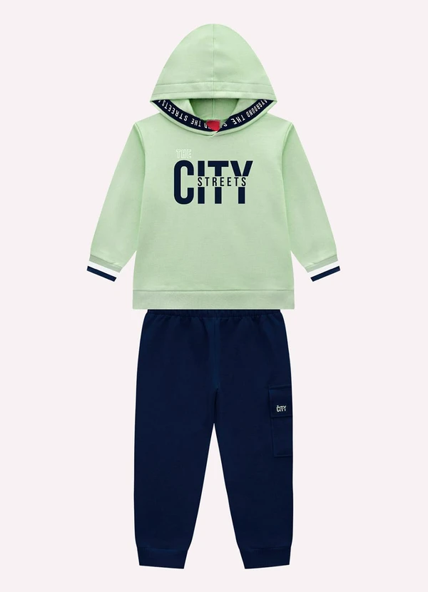 Kyly - Conjunto Infantil Menino em Algodão Verde