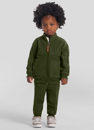 Mundi - Conjunto Infantil Menino em Cotelê Verde - MUNDI
